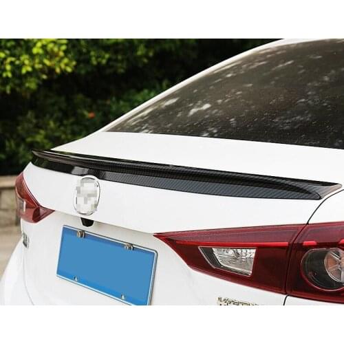 WOOBEST ABS Rear Wing Rear Trunk Rear Spoiler for mazda 3 axela 2014, new design top quality unpainted