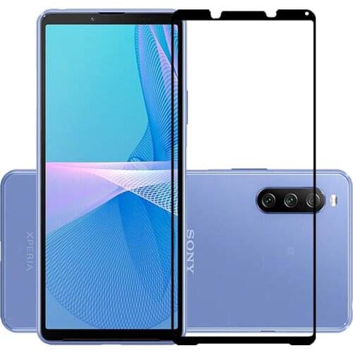 75 Pcs/Lot 2.5D Premium Tempered Glass for Sony Xperia 1 5 10 III Full Cover Screen Protector Protective Film for Sony Xperia 10