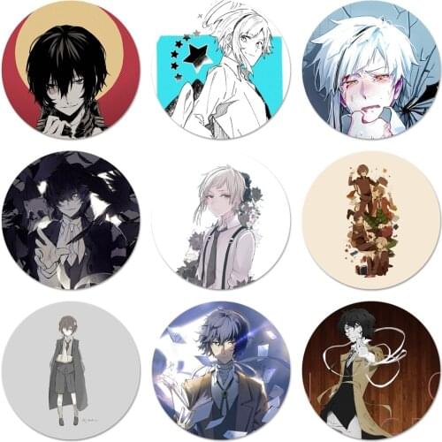 Japan anime bungou stray dogs Dazai Osamu Icons Pins Badge Decoration Brooches Metal Badges For Backpack Decoration