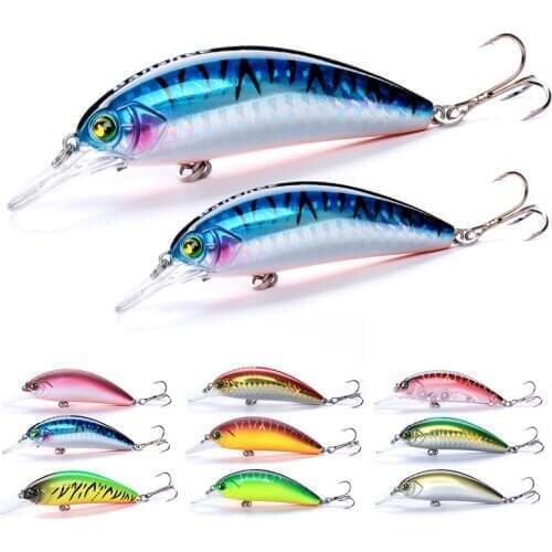 1Pcs Fishing Lure Artificial Hard Bait Delicate Floating Fatty 3D eyes Crankbait Wobbler Trolling Plastic Swimbait Tackle Pesca