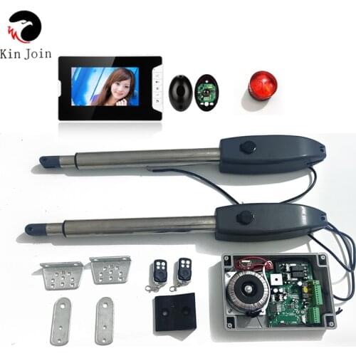 110/220V input 250W 24v DC Motor Heavy Door Opener Swing Gate Operator Door Opener Solar Power Supported For 400Kg Gate C02