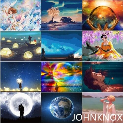 Diamond Painting Sky Tree Moon 5D Diy Diamond Embroidery Full Round& Square Drill Diamond Mosaic Cross Stitch Home Decor