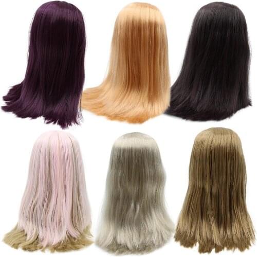 DBS blyth doll icy wig rbl scalp and dome straight hair