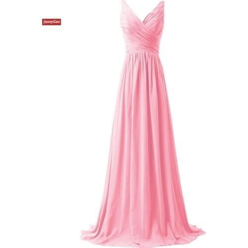 JaneyGao Long Bridersmaid Dresses