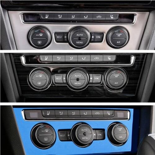 For VW Volkswagen Passat B8 / Arteon / 5-door Wagon 2015-2020 Colorful Air Conditioner Switch Buttons Panel Sticker Cover Trim