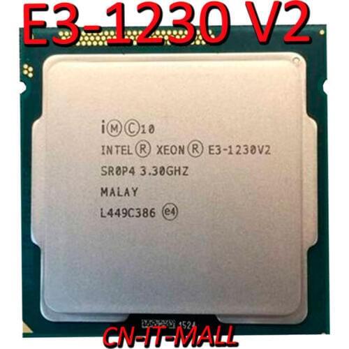Intel Xeon E3-1230 V2 E3-1230V2 E3 1230V2 CPU 3.3GHz 8M 4 Core 8 Threads LGA1155 Processor