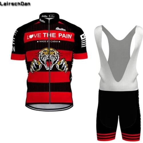LairschDan Tiger Short Sleeve Cycling Jersey Set 2020 Pro Team Cycling Clothing Mens MTB Bicycle Outfit Road Bike Jersey Maillot