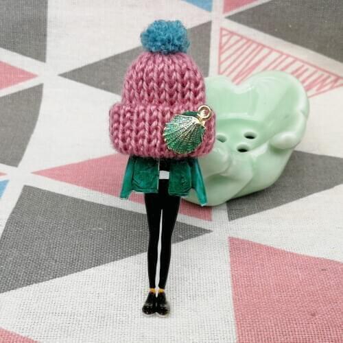 Fashion Girls Kawaii Badge Acrylic Brooch For Women/Man Sweater Clothes Cartoon Badges Collar Scarf Brooch Pin Broach