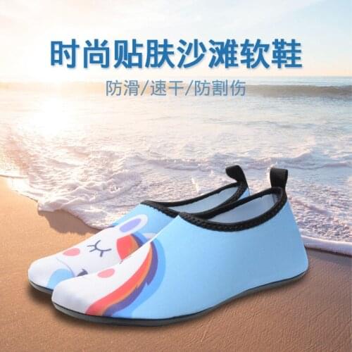 Men And Women Children Cartoon Chinese Style Barefoot Water Sports Beach Shoes Ultra Light Speed Dry Swimming Yoga Shoes