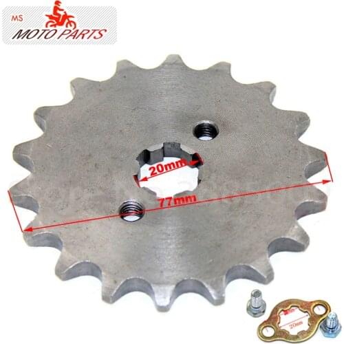 428 18T Tooth 20mm ID Front Engine Sprocket for Stomp YCF Upower Dirt Pit Bike ATV Quad Go Kart Moped Buggy Scooter Motorcycle