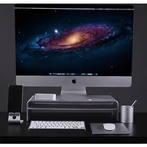 Elevator Monitor Desk Aluminum Computer Riser Universal Metal Desk Stand For Desktop Monitor Laptop Non-Slip Desk Riser Brack