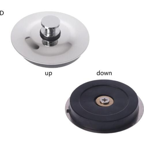 Stainless Steel Rubber Bath Tub Sink Floor Drain Plug Water Stopper Tool For Kitchen Laundry Bathroom