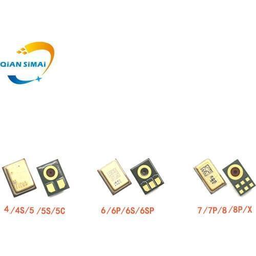 QiAN SiMAi New replacement microphone For iphone 4 4S 5 5S 5C 6 6G 6S 7 4.7" 6S Plus 7 Plus 5.5" 8 8X X 6P 7S Mobile Phone
