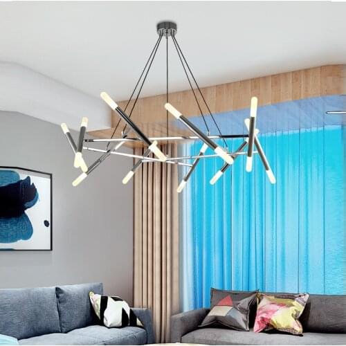 Modern designer Nordic led Pendant chandelier Fashion Black Gold Led pendant lamp Art Deco Designer Chandelier Light for home