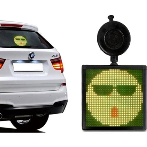 P4-32x32 Car Window Light RGB Full Color DIY WIFI APP Control Car Display E-moji Car Led Display
