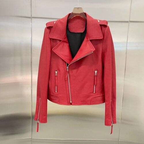 Spring Coat Women Short Clothes New Zealand Import Real Sheepskin Jacket Slim Style Female Overcoat Turn-Down Collar