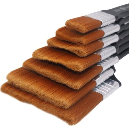 1 pcs Nylon hair Brush Watercolor Painting Gouache Acrylic Different Size Paint brush Oil painting Watercolor School Srt Supply