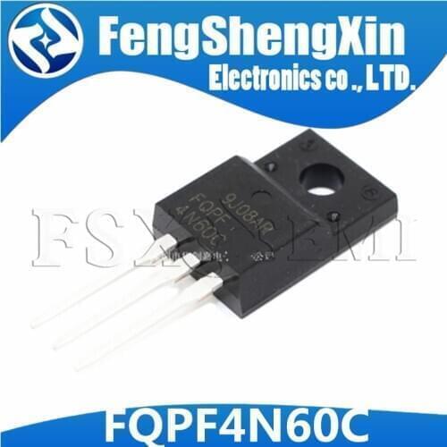 10pcs/lot New FQPF4N60C TO-220F 4N60C 4N60 N-Channel MOSFET