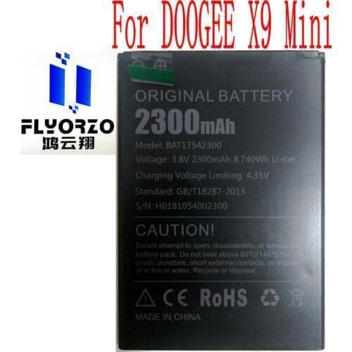 High Quality 2300mAh BAT17542300 Battery For DOOGEE X9 Mini Cell Phone