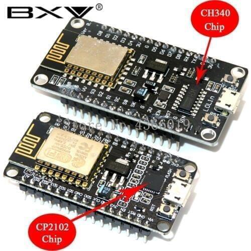Wireless module NodeMcu v3 CH340/CP2102 Lua WIFI Internet of Things development board ESP8266 with pcb Antenna and usb port
