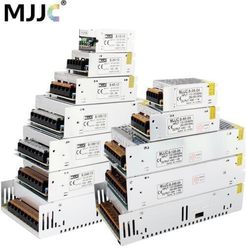 DC 24V Power Supply 12 Volt 1A 2A 5A 10A 20A 110V 220V to 12V Power Supply 24 Volt Transformer LED Driver for LED Strip Tape