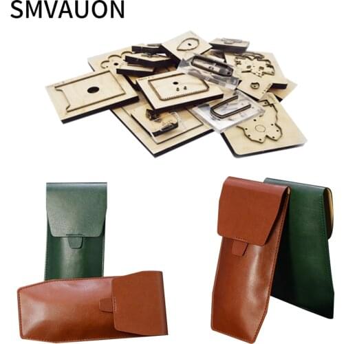 SMVAUON Cutting Dies Leather Knife Cut Die Customized DIY Key Case Pendant Making Supplies Dies Template