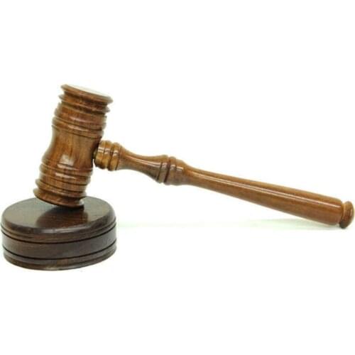 Wooden Judge Knocker Handmade from Quality Wooden Material for Decorative Purpose, Great for Gift Lawyers Office Home Decoration