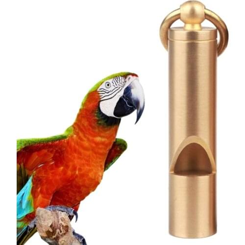 Parrot Bird Training Whistle Dog Bark Control Doves Pigeon Training Whistle Sound Reflection Whistle Brass Outdoor Emergency