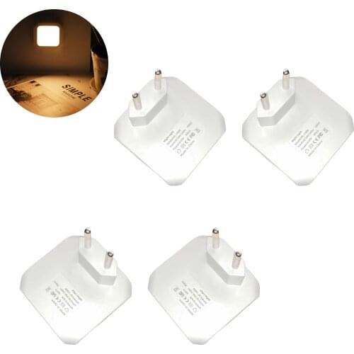 Body Induction LED Night Light Smart Control Energy Saving ABS Nightlight Warm White Light Color For Children Kitchen Bedroom