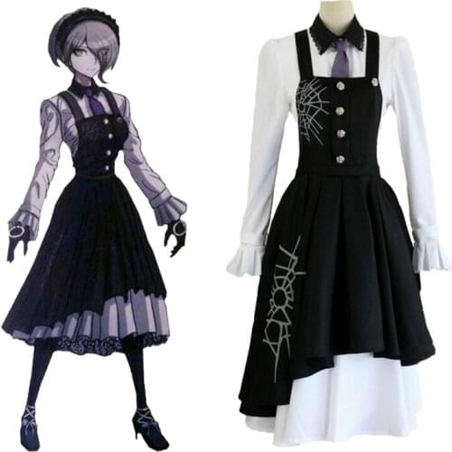Danganronpa V3: Killing Harmony Kirumi Tojo Women Girl Maid Dress Cosplay Costume Halloween Japanese Carnival Costumes