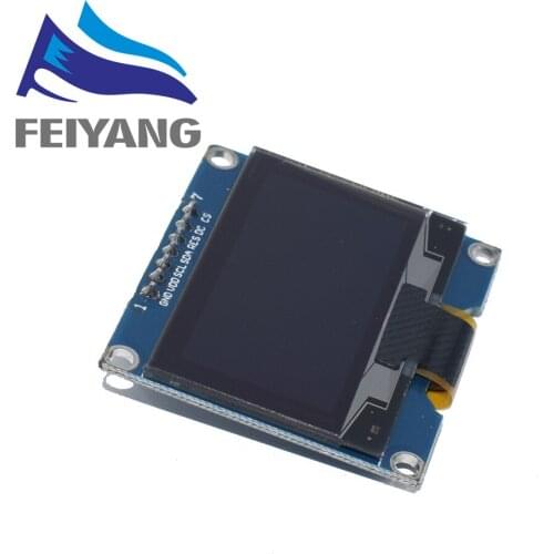 1PCS 1.54 inch 7PIN White OLED Screen Module SSD1309 Drive IC Compatible for SSD1306 SPI Interface 128*64