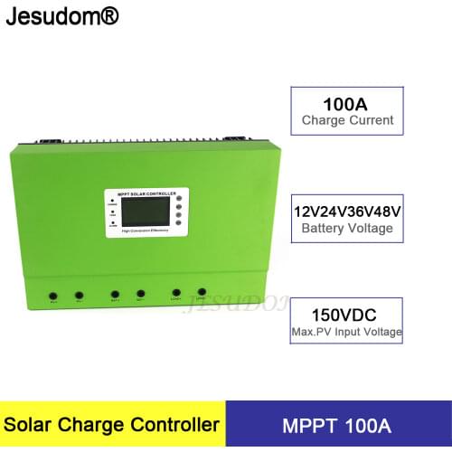 MPPT Solar Charge Controller 12V24V36V48V Auto. 100A Max. PV Input Voltage 150V with RS485 & Wifi Battery Charger