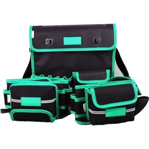 Multi-pockets Carpenter Tool Bag Waist Pocket Electrician Tool Holder Pack Men Multi-Pockets Tool Bag Utility Pouch Belt Bag