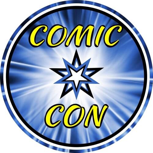 Pop Culture Comic Con Fan Sticker - Blue Star Fantasy Premium Vinyl Decal 3 x 3" inch | for Car Bumper Auto Window