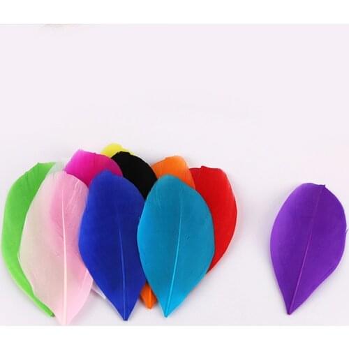 Supply spot 5-8 cm color goose feather floating head diy accessories goose feather craft decorative materials