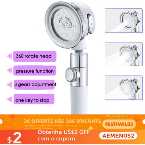 Pressurized Shower Head High Pressure Water Saving Punch Bracket Adjustable Bathroom Accessories Shower Set Handheld Shower