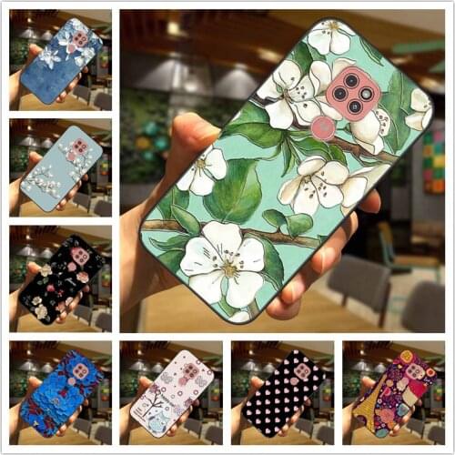 For Moto E7 Plus Case 3D Blossom Emboss Silicone Phone Cover For Motorola Moto E7 Capa Soft Relief Funda for MotoE7 E 7 + Para