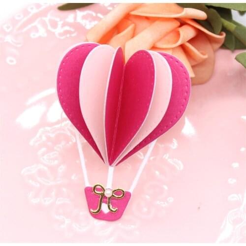 YPP CRAFT Heart Hot Air Balloon Metal Cutting Dies Stencils for DIY Scrapbooking Decorative Embossing DIY Paper Cards