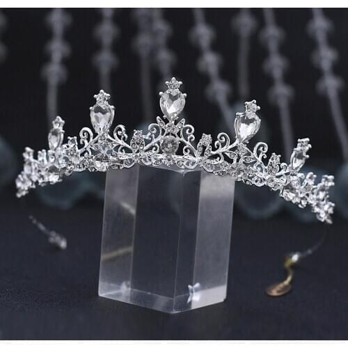 ZMHP329 Bridal Jewelry Set - Bride Crystal Rhinestone Hair Accessories for Women Wedding Tiaras Crown Earrings Necklace Sets