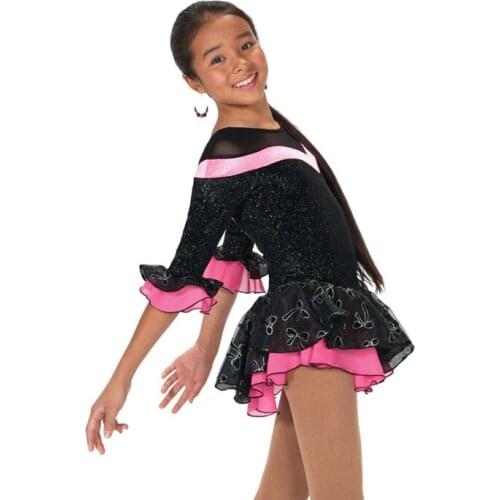 2017 New Arrival Ballroom Dress Dazzle Dance Dragonfly Custom Adult Children Skirt Figure Skating Skating Training Dress HY852