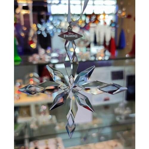 2020 New Crystal Snowflakes Car Hanging Pendant Home Room Decoration Suspension Ornaments Christmas Gifts Xmas