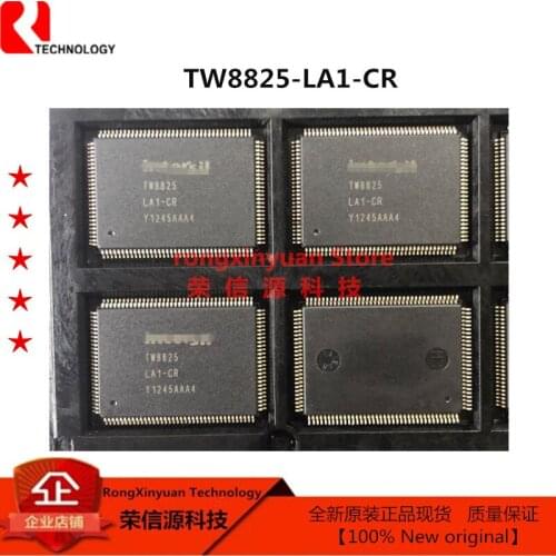 5 pcs TW8825-LA1-CR LQFP128 TW8825LA1-CR TW8825 LCD VIDEO PROCESSOR W/ BUILT-IN DECODER, MCU, OSD, TCON & AN 100% New original