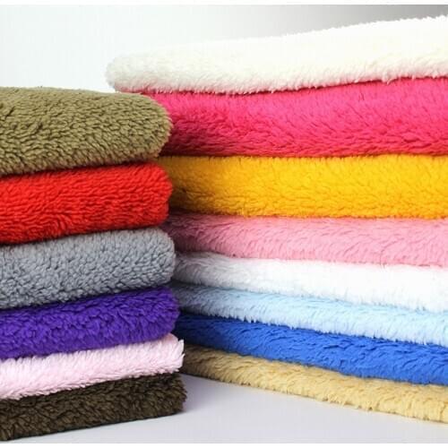 50*160cm lamb wool fabric plush fabric velvet fabric for clothing DIY toys Handmade home textile fabrics