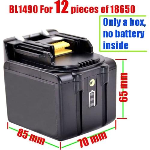 BL1490 Li-ion Battery Plastic Case Charging Protection Circuit Board LED PCB 9Ah Label LXT400 BL1430 BL1460 For MAKITA 14.4V
