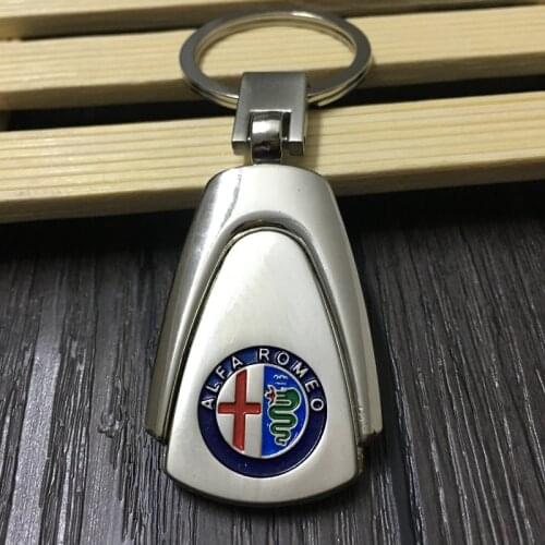 Car Logo Key Chain Keyring Keychain Auto Key Ring Holder For Alfa Romeo Mito Giulietta Spider GT 159 147 156 Styling Accessories