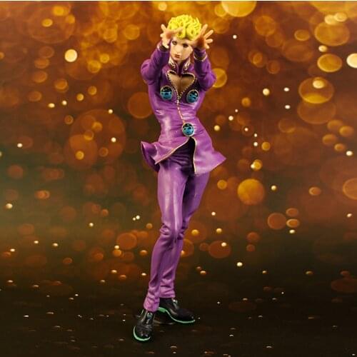 Kawaii JOJOs Bizarre Adventure: Golden Wind Japan Anime Action Figure PVC Toy 28cm Giorno Giovanna Doll Room Decor Gift for Boy