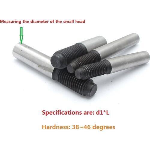 GB881 screw tail taper pin /external thread taper pin heat treatment polishing cone pin high strength cone pin diameter 4 5 6