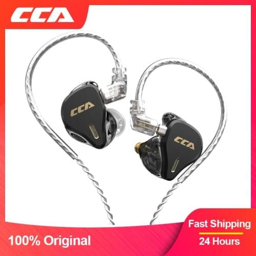 CCA CS16 Balance Amature 16BA Metal Earphones Noise Cancelling Sport Earplugs Headset With Microphone HiFi In Ear Headphones