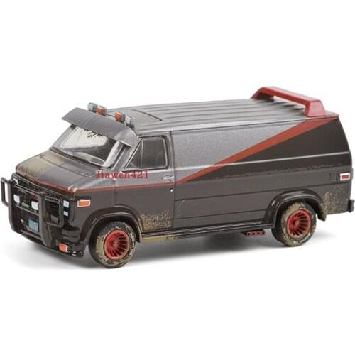 Diecast 1:64 Scale1983 GMC Vandura Weathered Muddy Version Alloy Car Model Collectibles Decoration Gifts Toys for Boys
