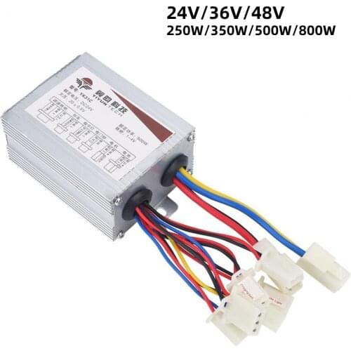 24V/36V/48V 250W/350W/500W/800W Electric Bike Motor Brushed Controller DC Electric Bicycle Controller E-bike Accessories